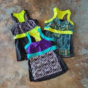 Moxie Cycling Jerseys Womens Lot of 3 Size M Pullover Jerseys Tanks Pockets